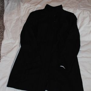 Banana Republic Stadium Wool Coat with Ruffle Trim